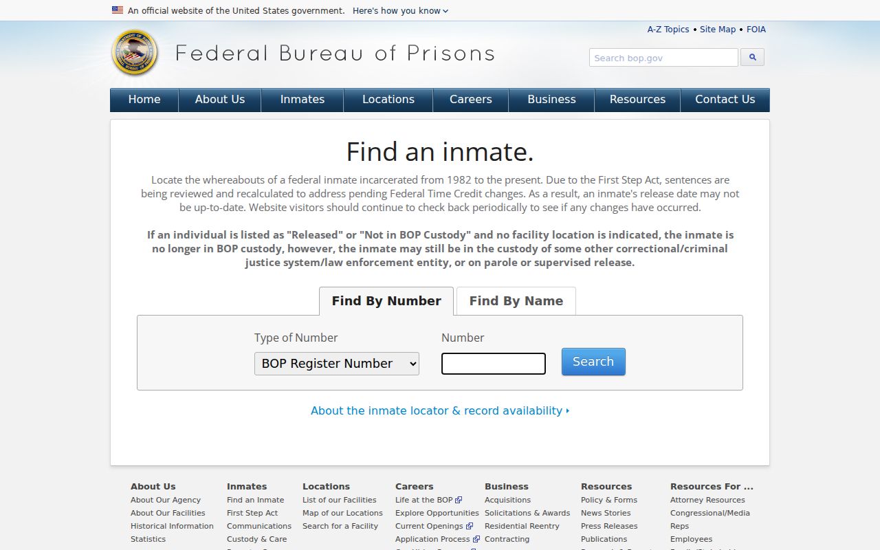 Clay County arrest records federal inmate locator