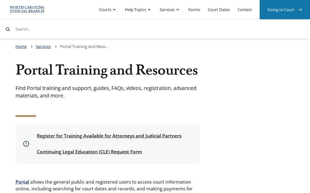 Clay County criminal court case eCourts training resources