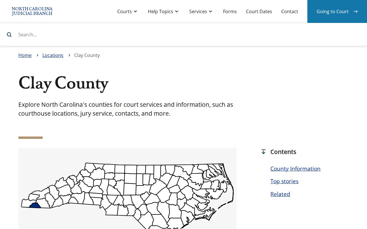 Clay County criminal court eCourts and calendar hub
